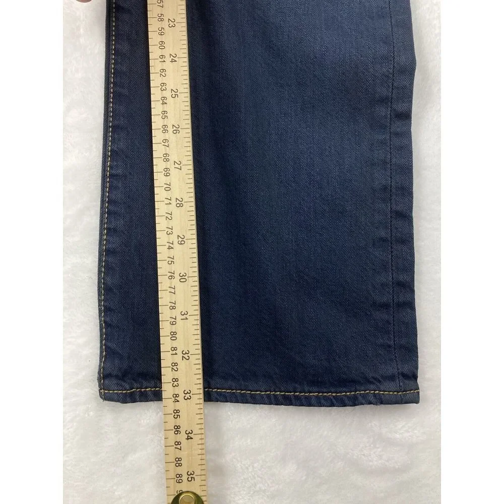 Levi's 501 Button Fly‎ Denim Jeans Mens Blue Dark Wash 36x34 (35x33 Measured)